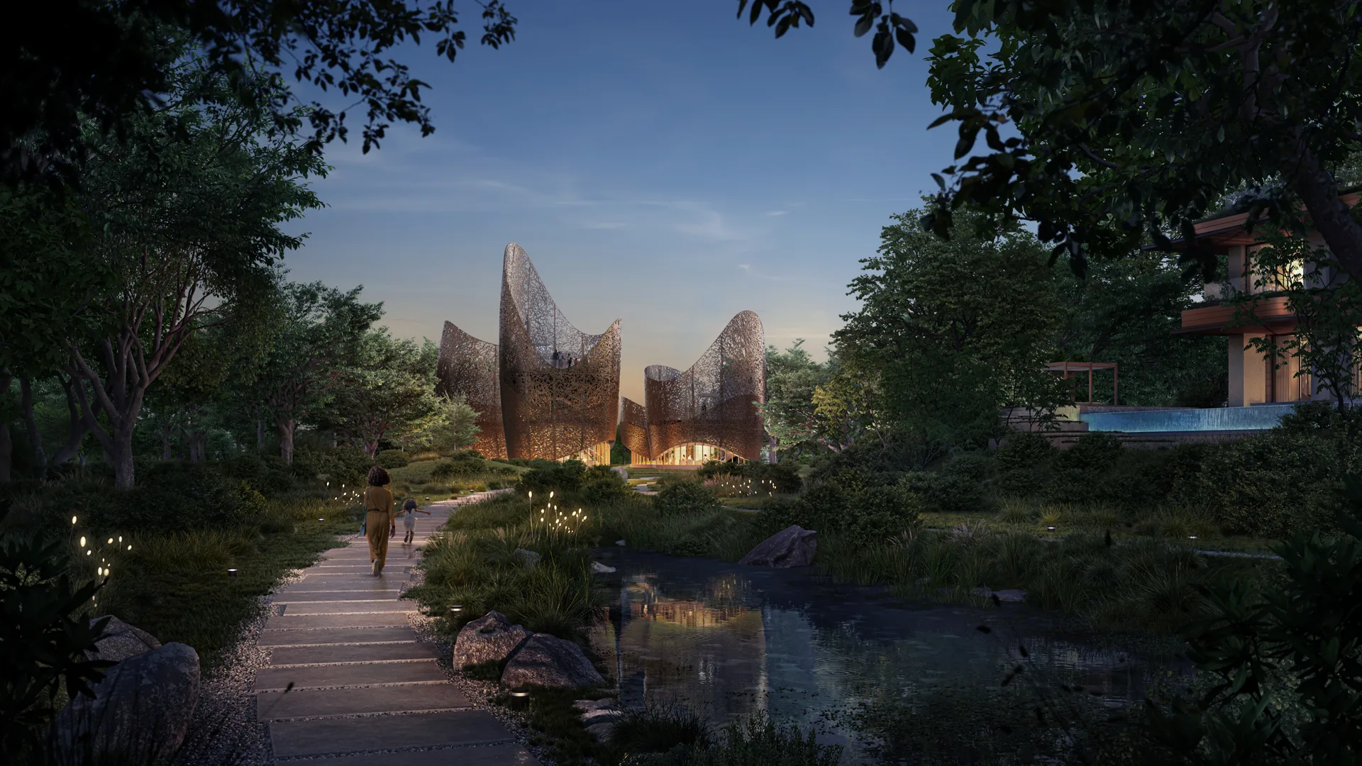 The Wilds nest — architectural illustration