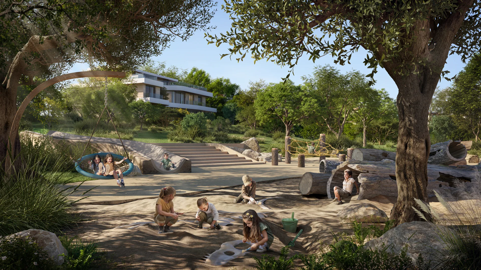 The Wilds play — architectural illustration
