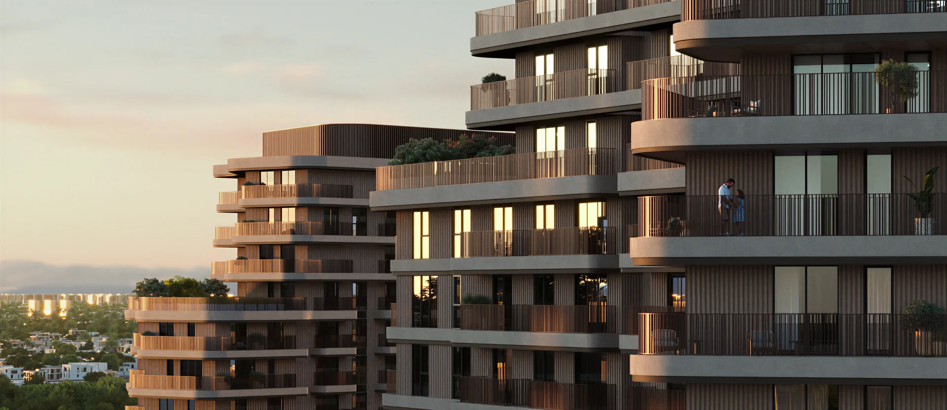 The Wilds residences — architectural illustration